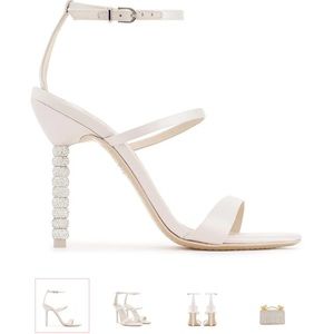Selling Rosalind Crystal Sandal from Sophia Webster Size 37 color is soft ivory